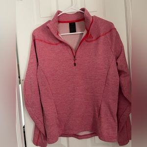 Adidas pink pull over sweatshirt sz M